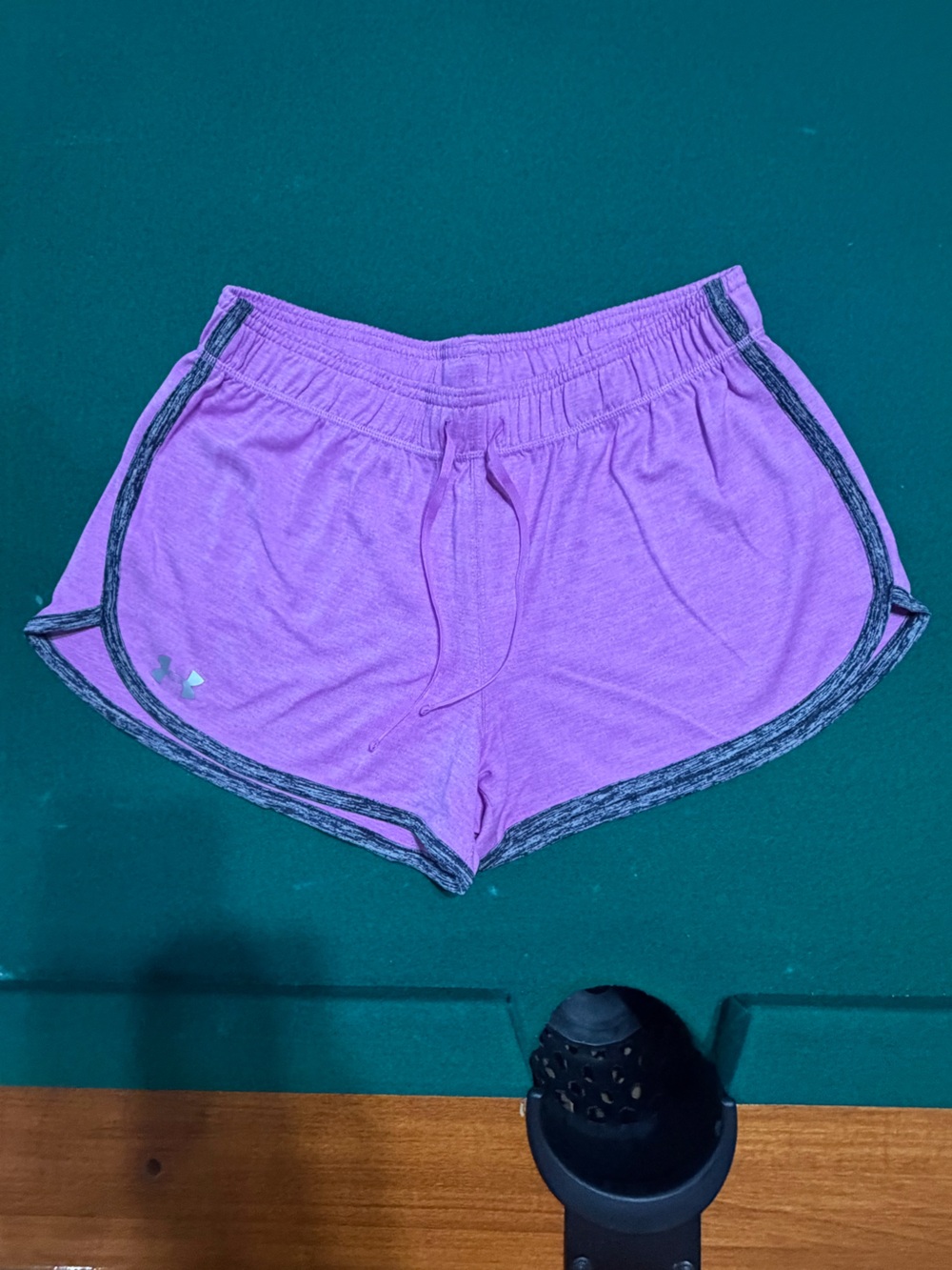Under Armour Women’s Lavender Athletic Drawstring Shorts with Gray Trim